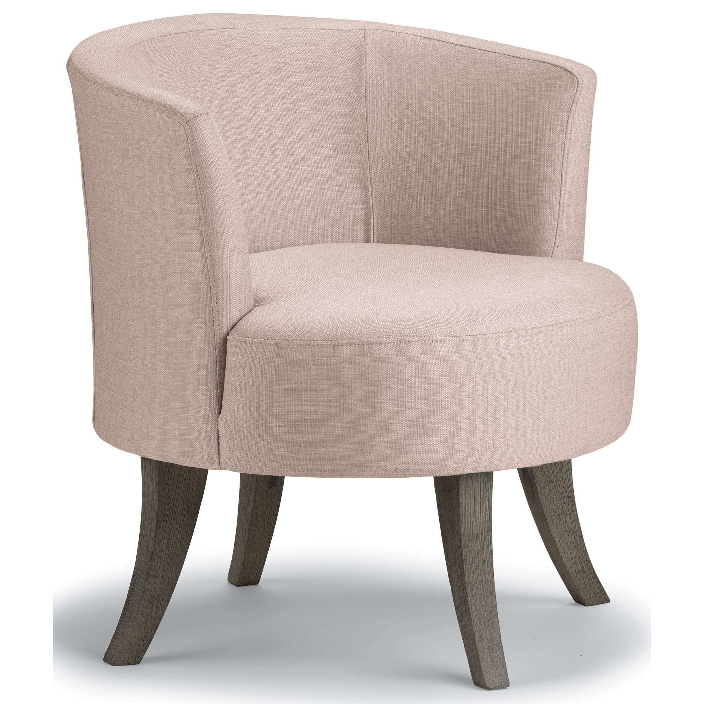 Best Home Furnishings Best Xpress Steffen 1018R Mid Century Modern Swivel Barrel Chair Zak s Home Uph Upholstered Chairs